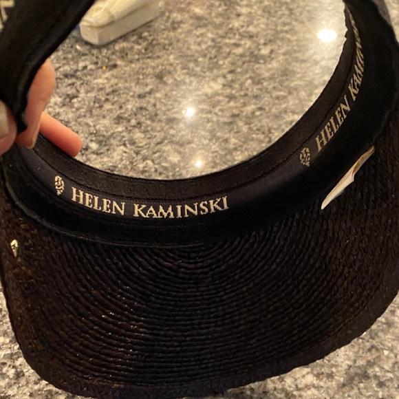 Helen Kaminski Dark Brown Raffia Bianca Visor - Picture 7 of 8